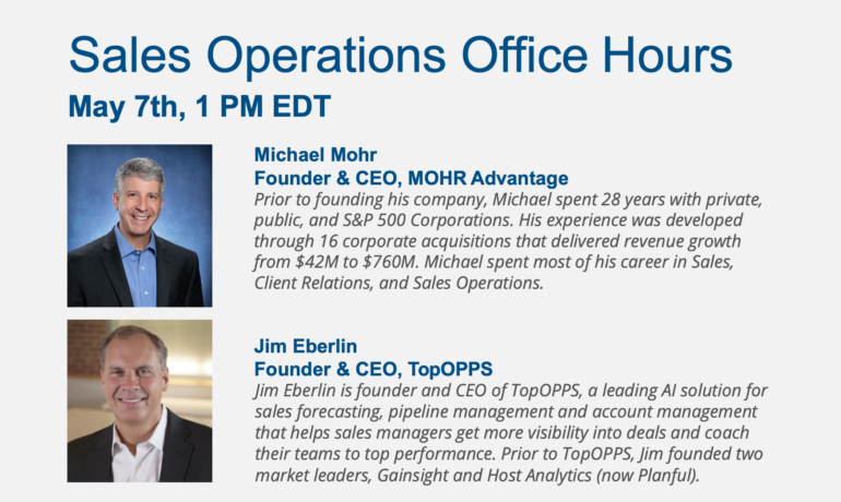 Sales Operations Office Hours – Sales and Pipeline Management